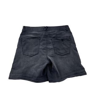 Mac And Me Jean Shorts Women Size 6 Black Wash Ladies Stretch Denim 6" In 47-16